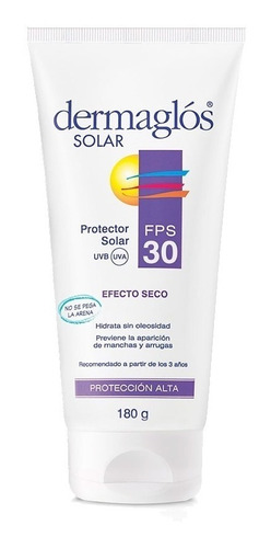 Dermaglos Solar Fps 30 Efecto Seco X 180 Gr