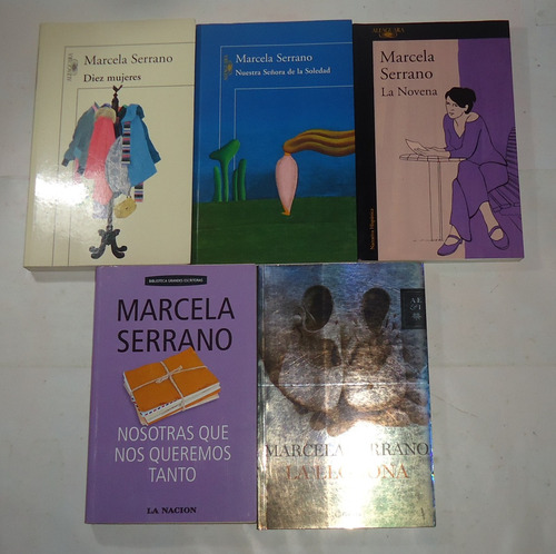 Lote De 5 Libros De Marcela Serrano  Excelen Estado