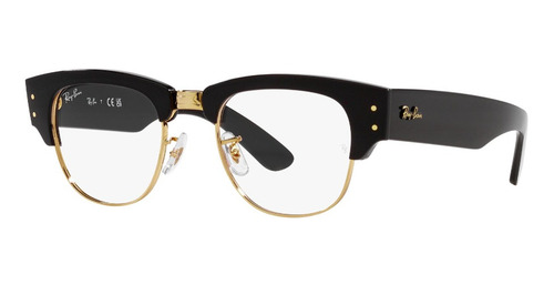 Lentes Ópticos Mega Clubmaster Black Ray-ban Optical