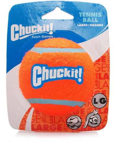 Chuckit Perro Pelota De Tenis Grande 2.9 Inch, 1 Por Pack, U