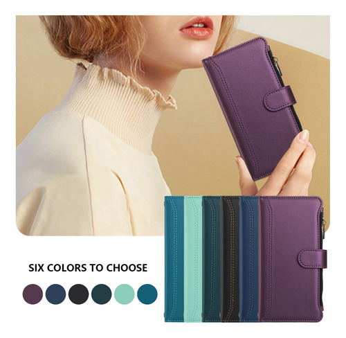 Funda De Piel Tipo Cartera Con Tapa Para Vivo V40 Se V40 Pro V40 Lite