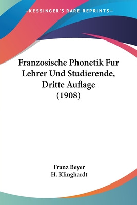 Libro Franzosische Phonetik Fur Lehrer Und Studierende, D...