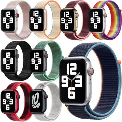 Malla Correa Con Velcro Para Apple Watch 38 40 41 42 44 45mm