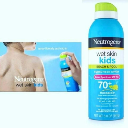 Protetor Solar Neutrogena Wet Skin Kids Spray Fps 70
