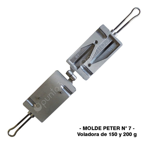 Molde Peter N°7 P/fabricar Plomadas Voladoras De 150 Y 200 G