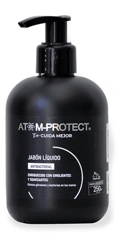 Imagen 1 de 7 de Jabón Líquido Atom Protect Antibacterial X250ml
