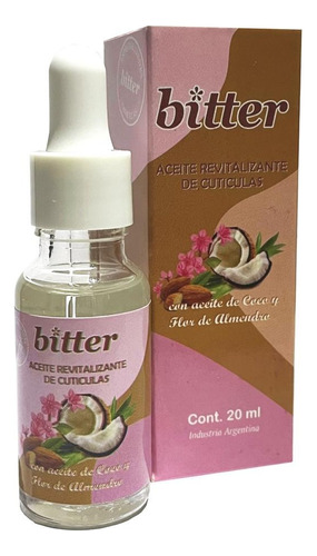 Aceite De Cutículas X20ml Bitter Revitalizante Coco Almendra