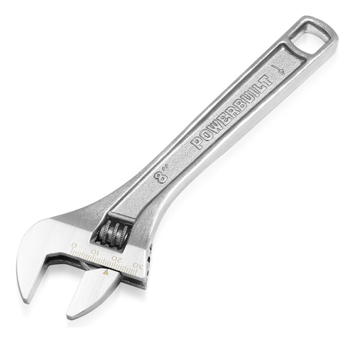 Power Built 8 Inch Ajustable Wrench, Fácil Lectura Pre-ajust