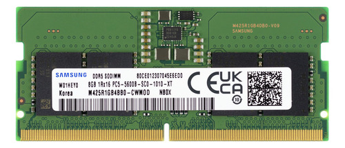Memoria Ram Samsung 8gb 1rx16 Pc5-5600b M425r1gb4pb0-cwm
