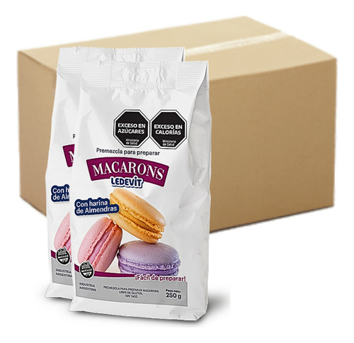 Ledevit Premezcla Macarons 250g Caja X 10 Unidades