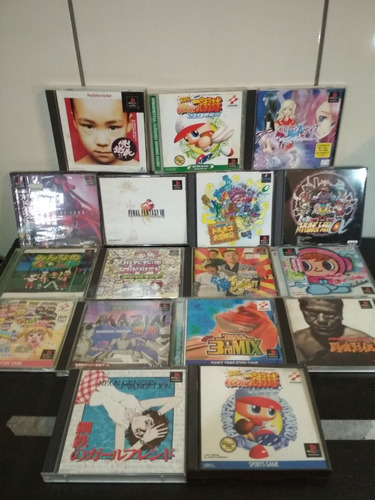 Lot De 17x Jogos Originais Ps1 Playstation 1 Jogos Japoneses