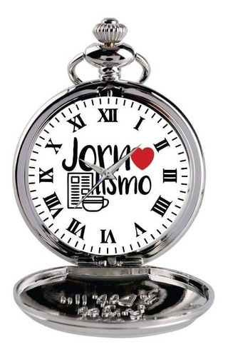 Relógio De Bolso Personalizado Profissão Jornalismo Cod.074