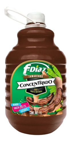 1l De Concentrado Sabor Tamarindo F-diaz (rinde 20l)