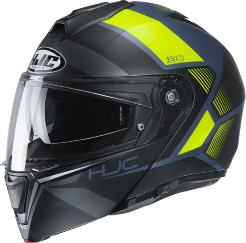 Imagen 1 de 1 de Casco Abatible Hjc I90 Hollen Amarillo Para Moto