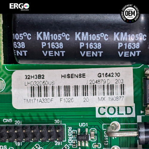 Mainboard Hisense 32h3b2/ Lhd32d50us/ Tp.ms3393.pb851- Nueva