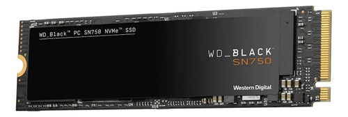 Disco sólido interno Western Digital WD Black SN750 WDS100T3X0C 00SJG0 1TB negro