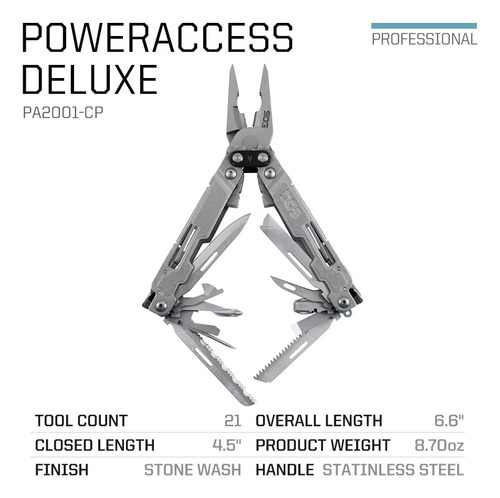 Alicates Multiherramientas Sog Poweraccess Multitool Pa2001