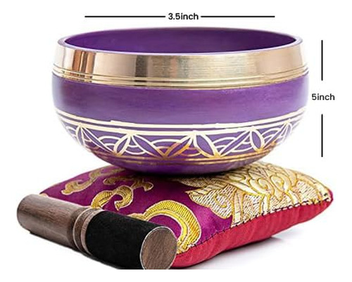 Set De Cuencos Tibetanos Para Cantar, Fáciles De Tocar, Colo