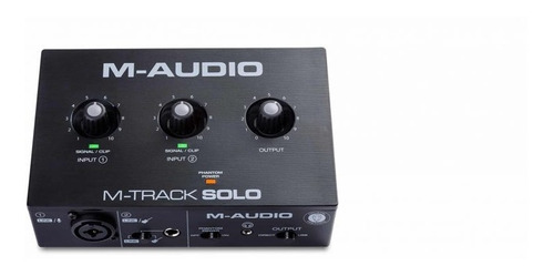 Interface De Áudio M Audio Usb De 2 Canais M-track Solo Loja