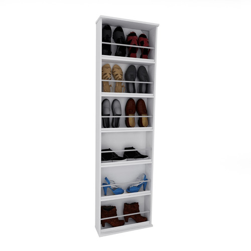 Imagen 3 de 9 de Muebles Botineros Zapateros Espejo Multiuso Flotante Melami+