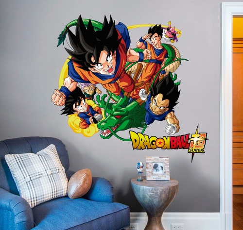 Vinil Decorativo Dragon Ball 100 Anime Manga Sticker Gigante Color Multicolor