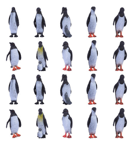 Pinguins De Plástico Para Crianças, Enfeites De Pinguim, Con