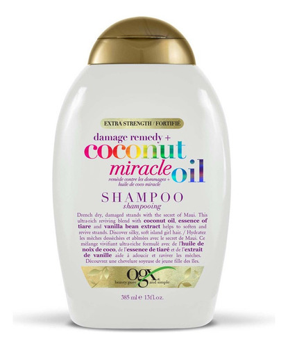  Ogx Shampoo Coconut Miracle Oil 385ml