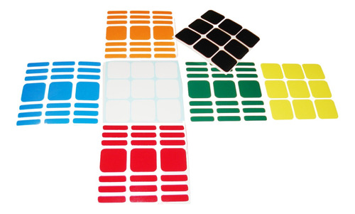 Stickers Para Cubo 3x3x7 Clasicos O Flourescentes Tipo Rubik