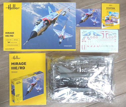 Avião Mirage Iii E / Rd Kit Heller 1/48 Molde Kinetic