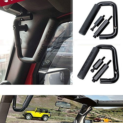 Par De Agarraderas Metal Rigido Jeep Wrangler 07-17 Negro | Meses sin  intereses