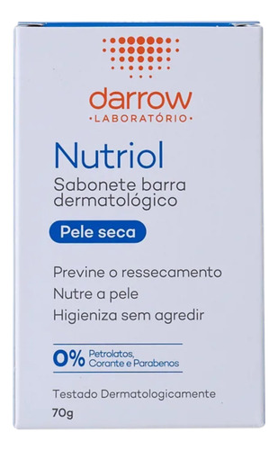 Darrow Nutriol sabonete em barra 70g 