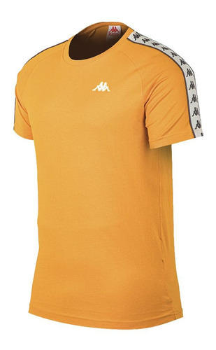 Remera Kappa Logo Coen Slim Naranja/gris Deporfan 