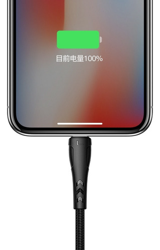 Imagen 4 de 9 de Cable Para iPhone Mcdodo Mamba Usb A Lightning Corto 20cm