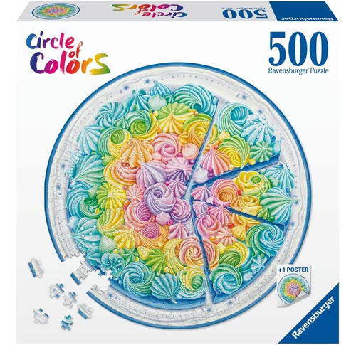 Pastel Arco Iris Rompecabezas Circular 500 Pzas Ravensburger