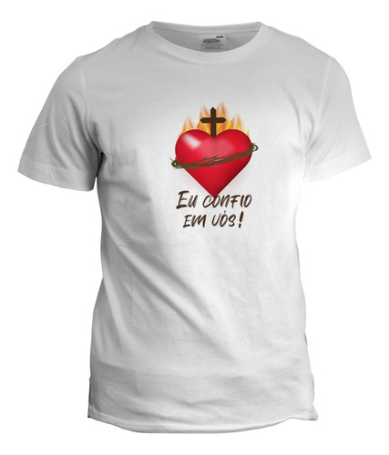 Camiseta Personalizada Sagrado Coração Jesus - Católica 