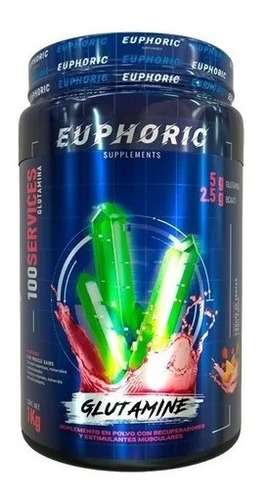 Euphoric Glutamina 1 Kg 200 Servicios Aminoacidos Glutamina