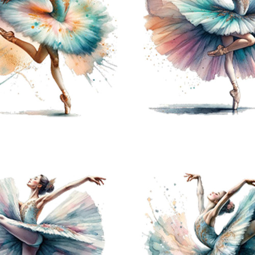 2 Calcomanías De Pared De De Ballet, Pegatinas De Pared De