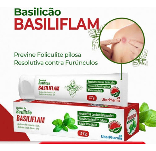 Kit 4 Pomada De Basilicão 27g - Uberpharma