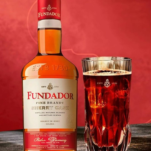 Brandy Fundador Sherry Cask 700 Ml - 12 Pack
