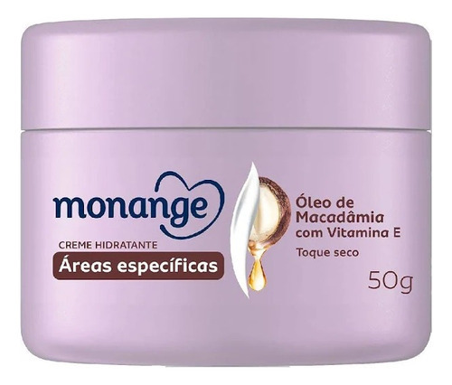  Áreas Específicas Oleo De  Macadâmia Monange 50g