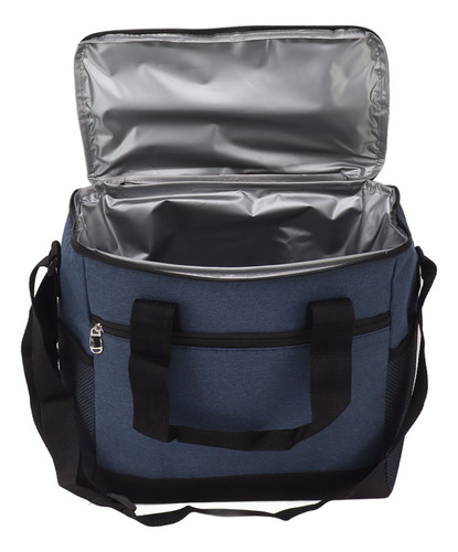 Bolsa Frigorífica Plegable Color Cian, 15 L, Con Aislamiento