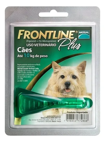 Merial Frontline Plus Cão - 2 kg - 10 kg - 1 - Unidade - 1