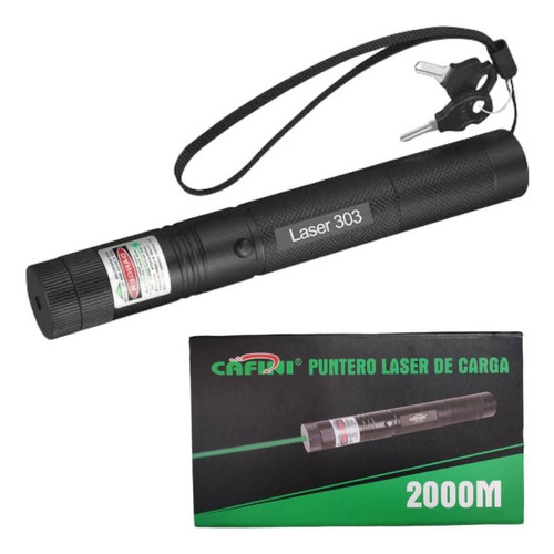 Laser 303 - Super Potente, Color Verde, Foco Ajustable.