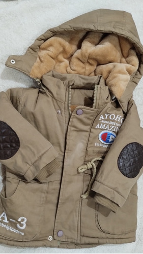 Campera Niño Unisex Abrigada Con Peluche Por Dentro Talle 6 