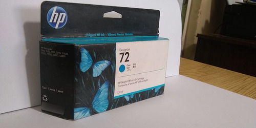 Cartucho De Tinta Original Hp 72 Cian C9371a (cerrado) (Usado)