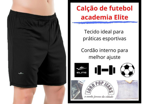 Shorts Masculino Calção Plus Size Elite M(38) Ao Gg4(64)