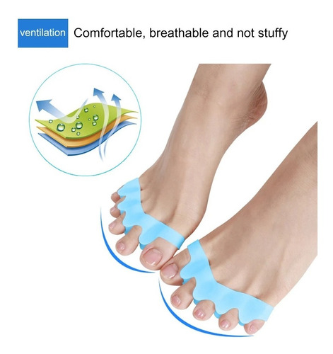 Imagem 4 de 10 de Separador Silicone Para Dedos Pés - Calos - Joanete - 1 Par