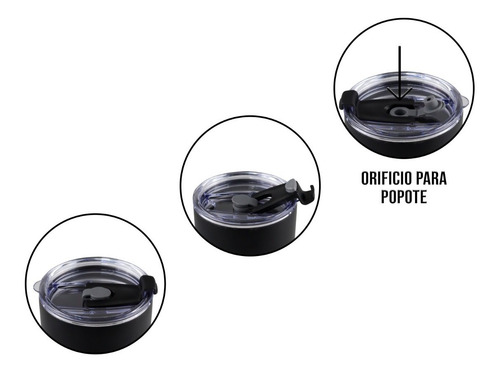 Imagen 10 de 10 de Vaso Termo Acero Inoxidable P/ Cafe 20oz Térmico Tapa Ce-t01
