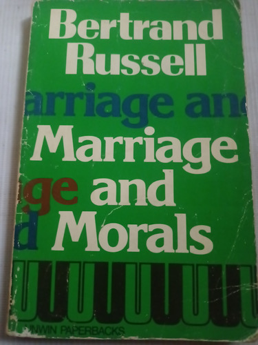 Bertrand Russell En Inglés Marriage And Morals 