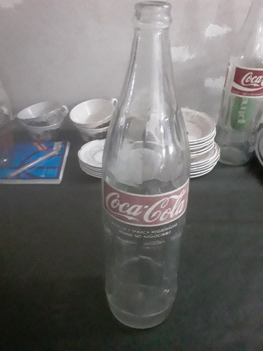 Botella Vidrio Vacia Coca Cola De Un Litro. (Usado)
